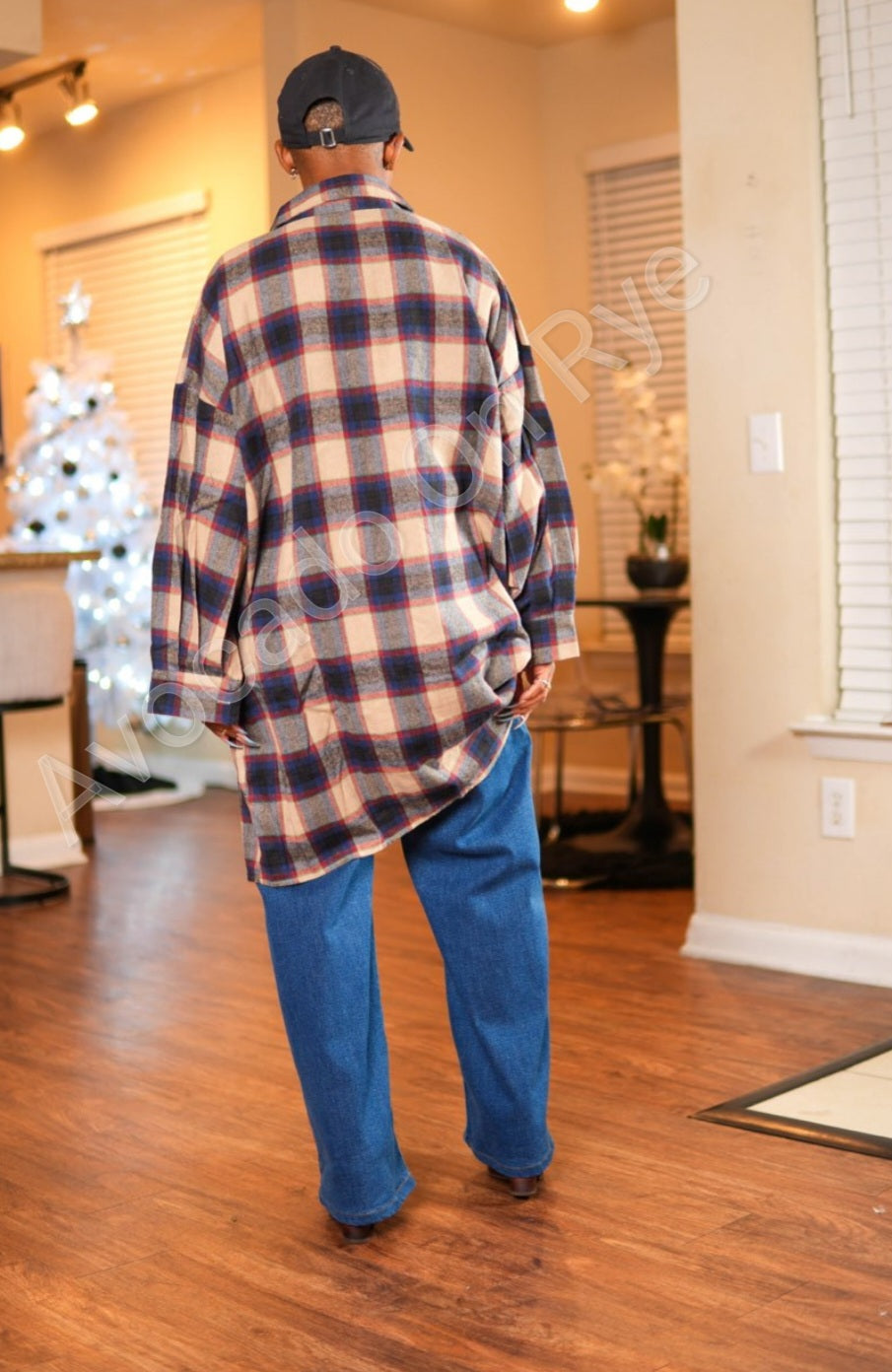 LO Plaid Shirt Dress