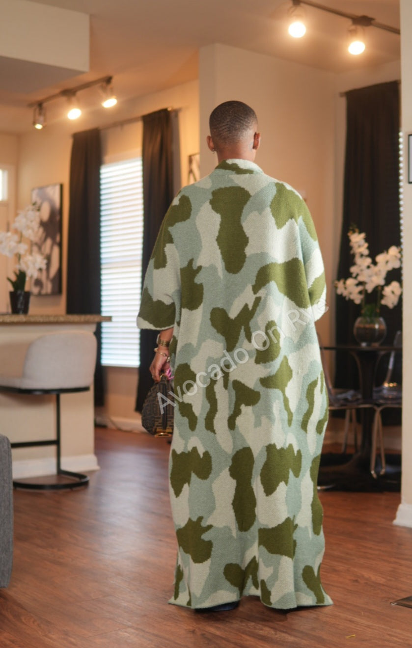 Mia Camo Cardigan