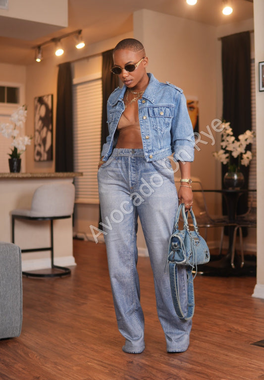 Cassin Denim Print Pants