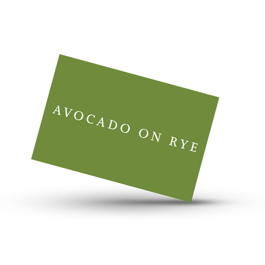 Avocado on Rye Gift Card